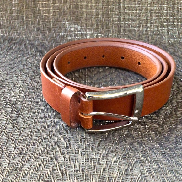 Bill Lanvin Soft Collection Tan Leather Men’s Belt - Picture 1 of 3
